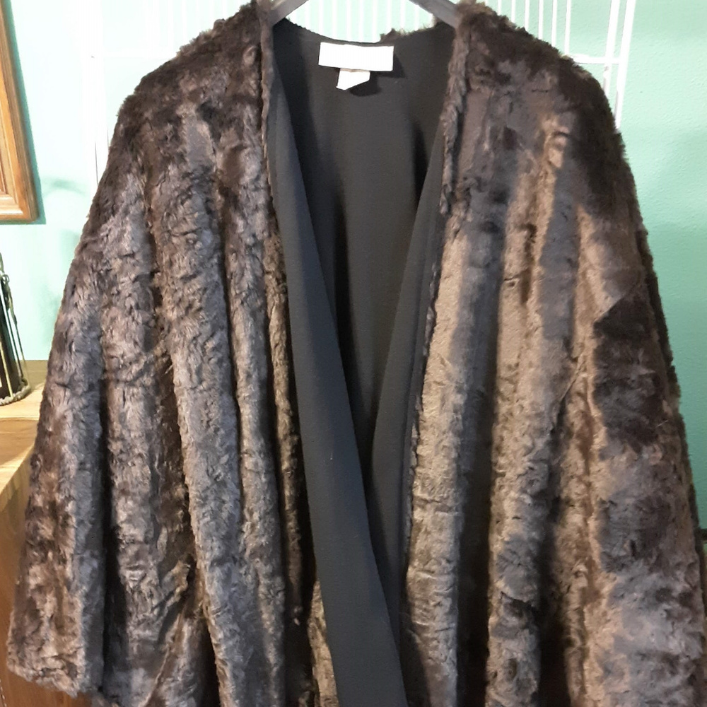 72" round U Shape Fake Crushed Beaver/Wool Jersey